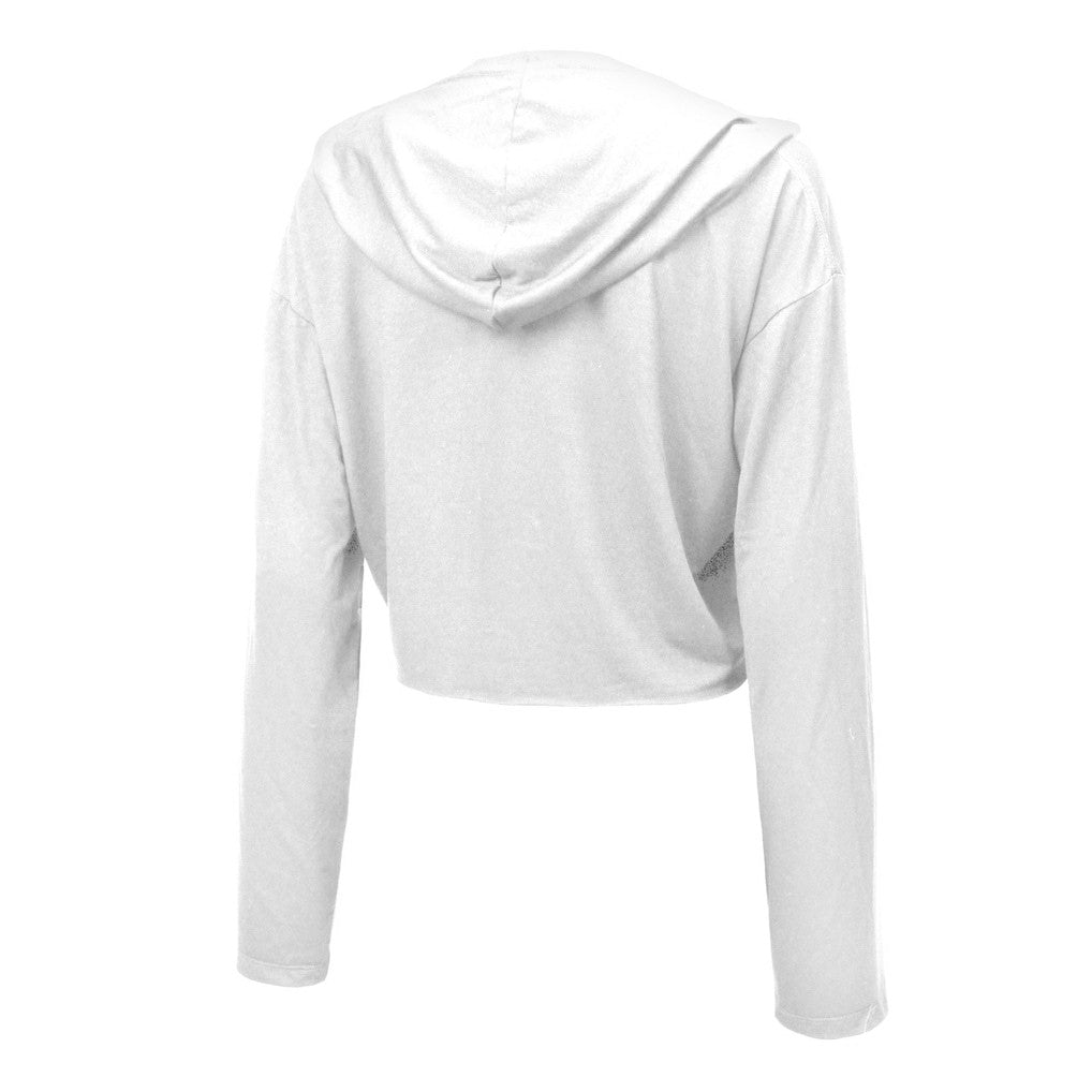 Josh Allen Buffalo Bills Majestic Threads Women's Glitter Wordmark Hoodie White