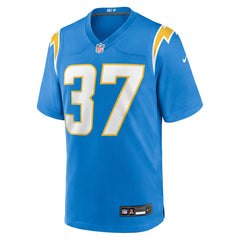 Nike Jordan Oladokun Los Angeles Chargers Team Game Jersey Powder Blue