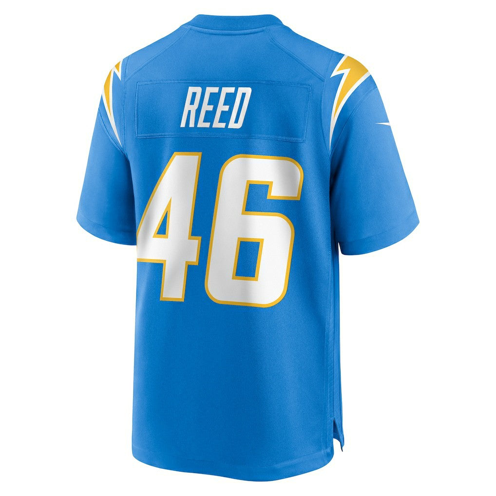 Nike Nikko Reed Los Angeles Chargers Team Game Jersey Powder Blue
