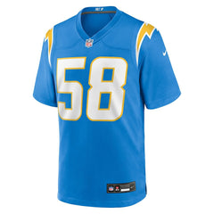 Nike Marlowe Wax Los Angeles Chargers Team Game Jersey Powder Blue