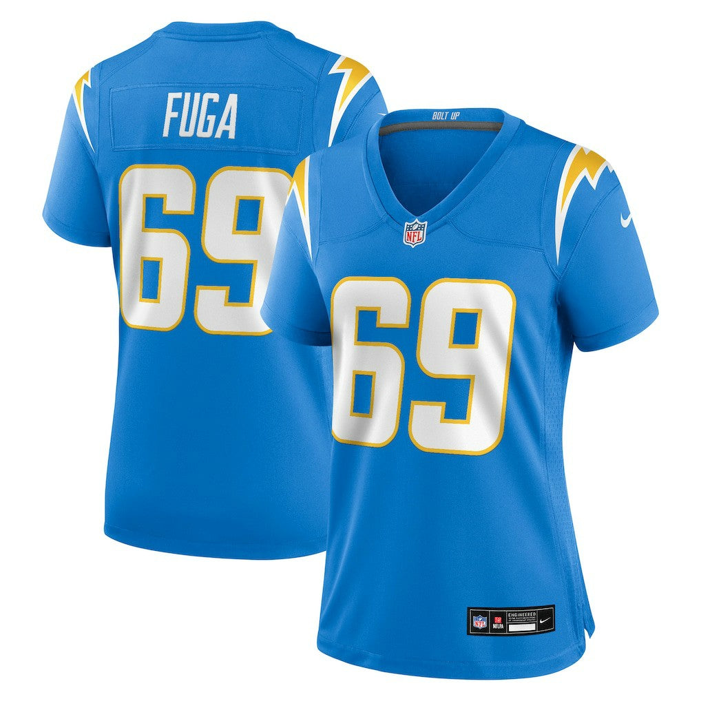 Nike Josh Fuga Los Angeles Chargers Women's Team Game Jersey Powder Blue