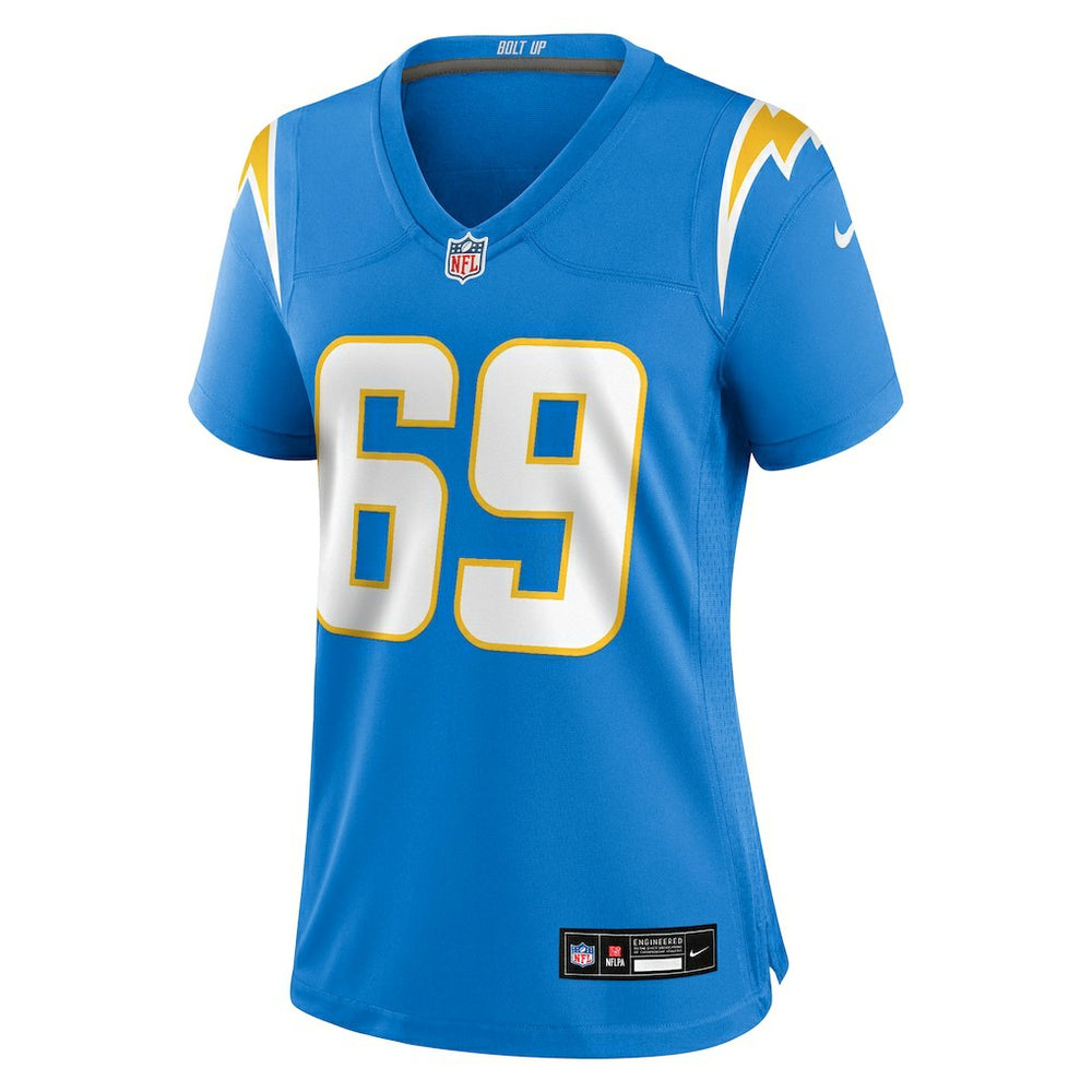 Nike Josh Fuga Los Angeles Chargers Women's Team Game Jersey Powder Blue