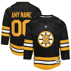 Boston Bruins Youth Home Custom Replica Jersey - Black - NHL 203445705