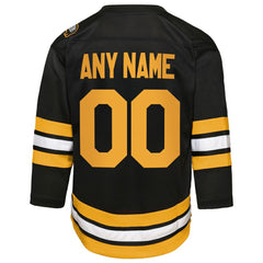 Boston Bruins Youth Home Custom Replica Jersey - Black - NHL 203445705