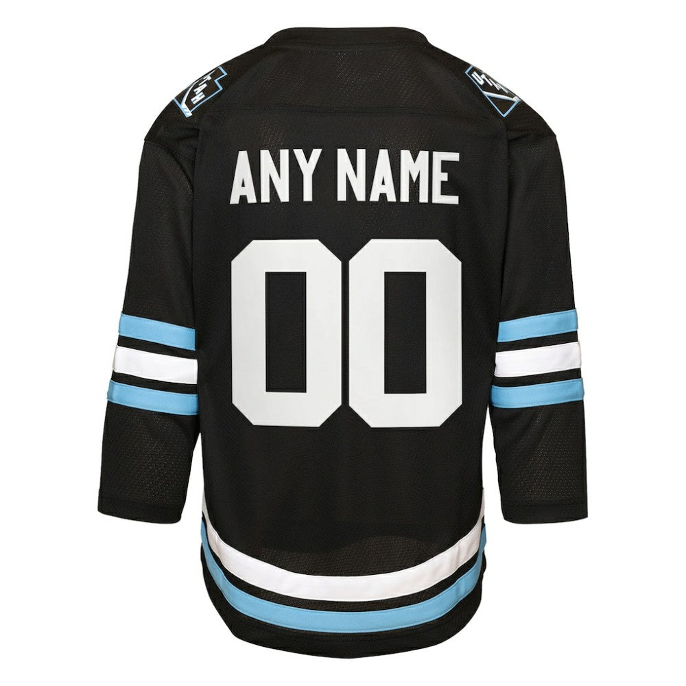 Utah Mammoth Youth Home Replica Custom Jersey - Black - NHL 203445707