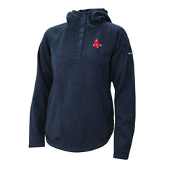 Boston Red Sox Columbia Women's Half-Snap Pullover Hoodie - Navy - Columbia Lifestyle