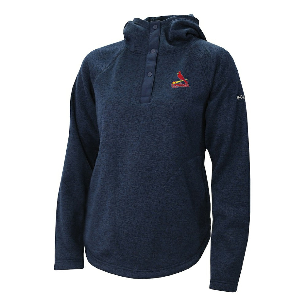 St. Louis Cardinals Columbia Women's Half-Snap Pullover Hoodie - Navy - Columbia Lifestyle