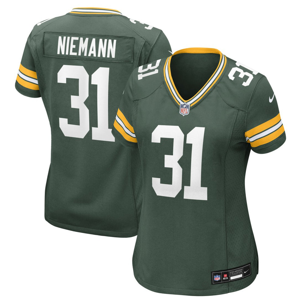 Nike Nick Niemann Green Bay Packers Women's Team Game Jersey Green