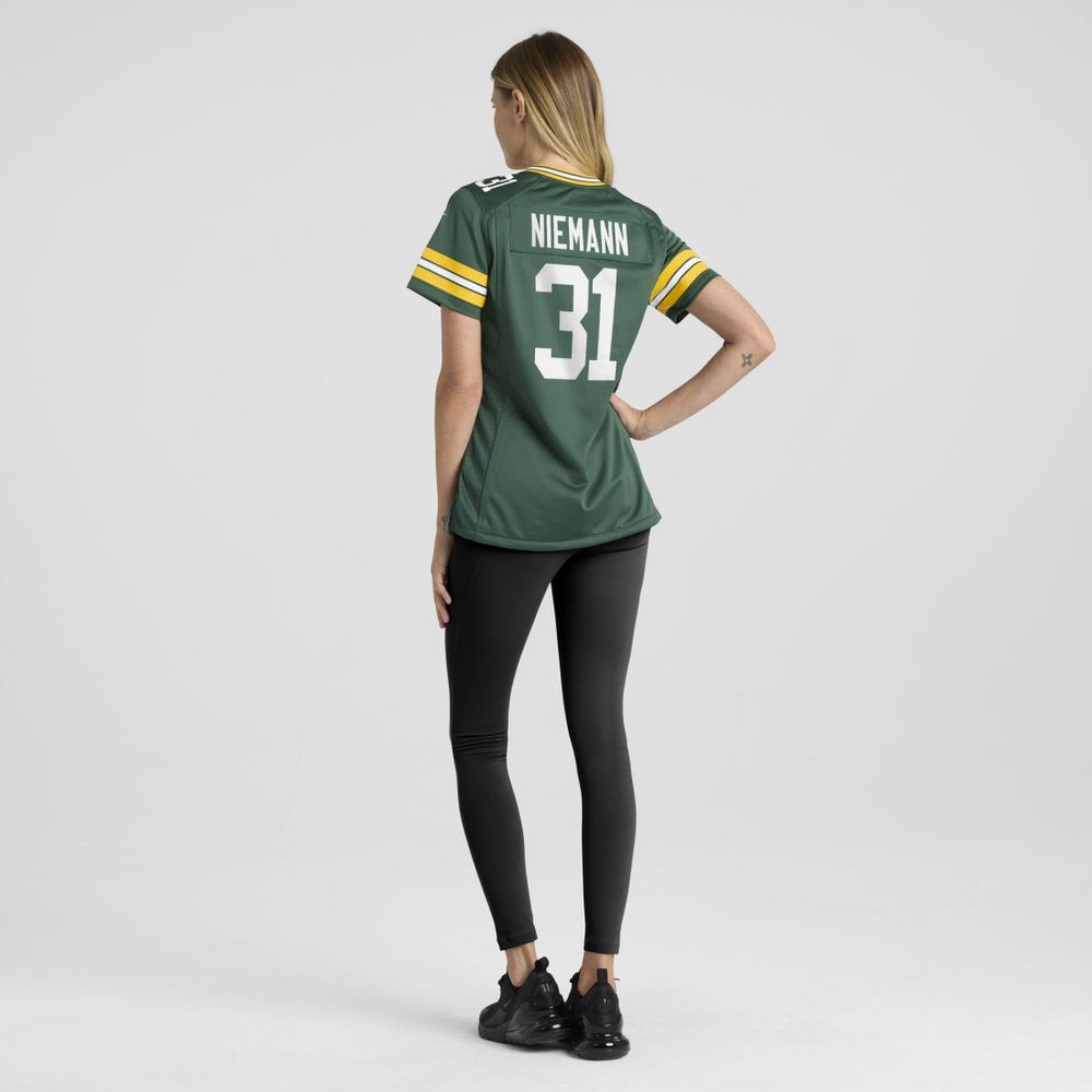 Nike Nick Niemann Green Bay Packers Women's Team Game Jersey Green