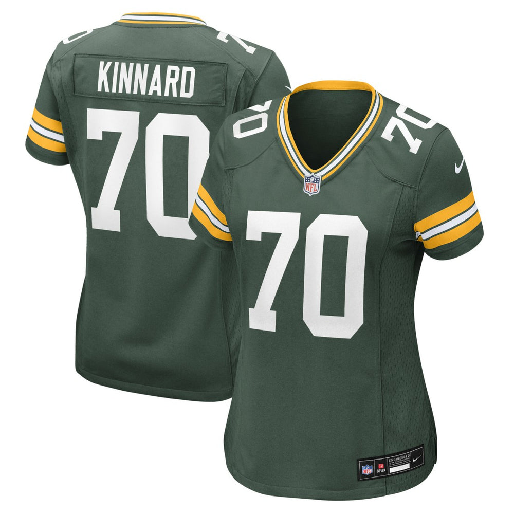 Nike Darian Kinnard Green Bay Packers Women's Team Game Jersey Green
