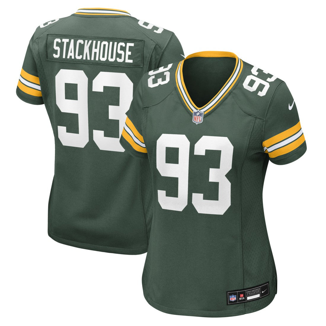 Nike Nazir Stackhouse Green Bay Packers Women's Team Game Jersey Green