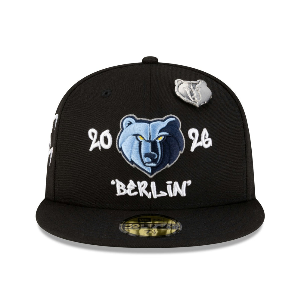 Memphis Grizzlies 2026 NBA Global Games Berlin 59FIFTY Fitted Hat Black | New Era Near Me