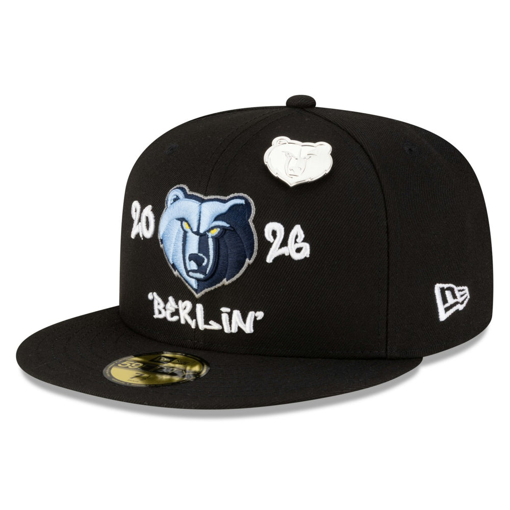 Memphis Grizzlies 2026 NBA Global Games Berlin 59FIFTY Fitted Hat Black | New Era Near Me