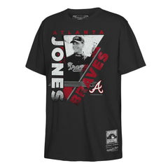 Chipper Jones Atlanta Braves Mitchell & Ness Youth In the Zone Player Graphic T-Shirt - Black - Mitchell & Ness Online