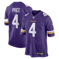 Nike Myles Price Minnesota Vikings Team Game Jersey Purple