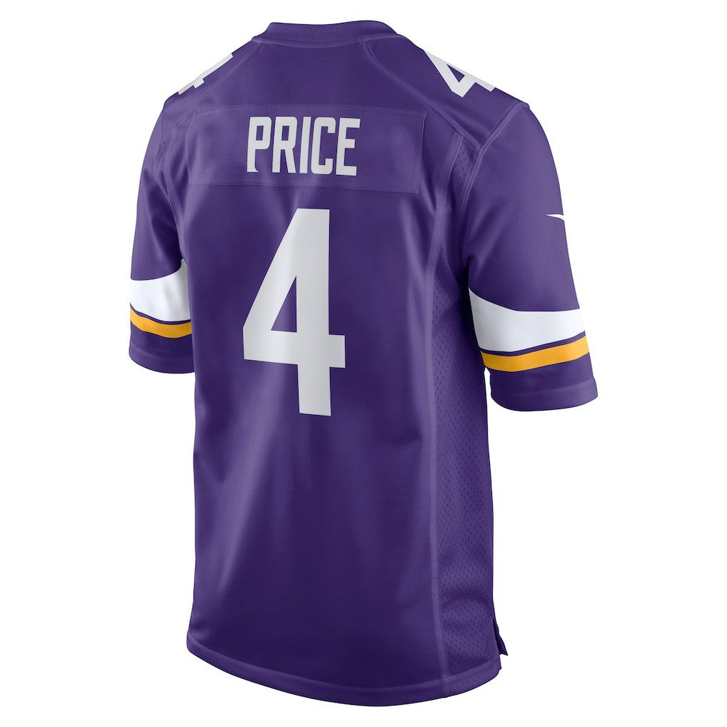 Nike Myles Price Minnesota Vikings Team Game Jersey Purple