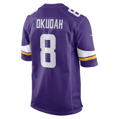 Nike Jeff Okudah Minnesota Vikings Team Game Jersey Purple