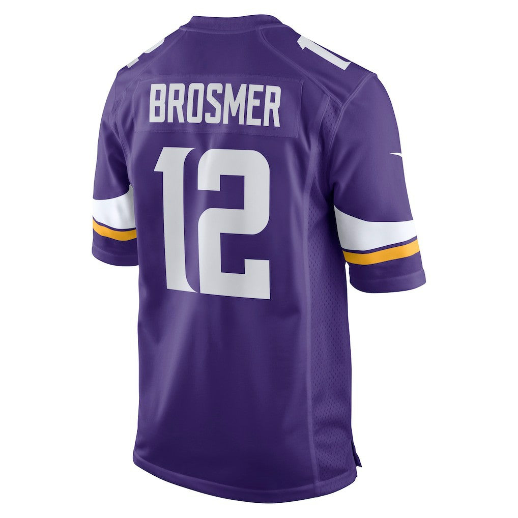 Nike Max Brosmer Minnesota Vikings Team Game Jersey Purple
