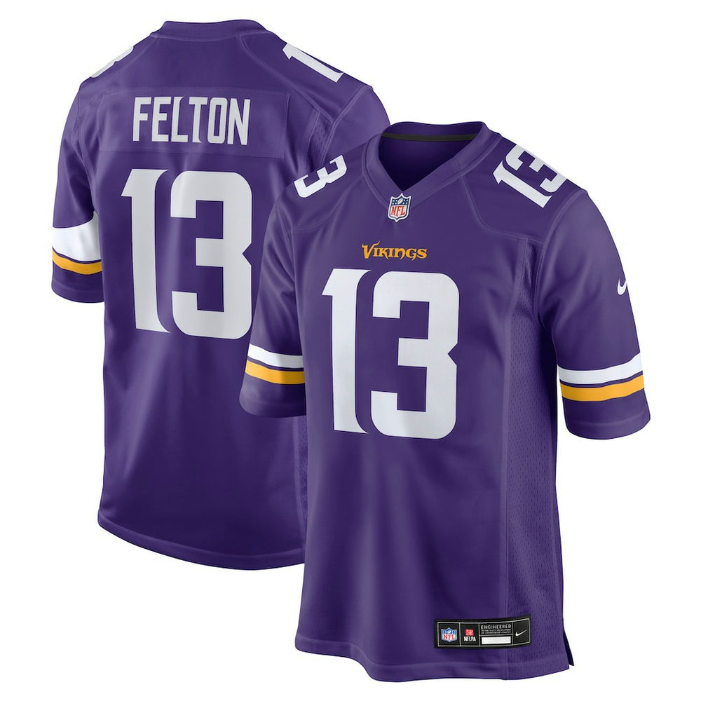 Nike Tai Felton Minnesota Vikings Team Game Jersey Purple