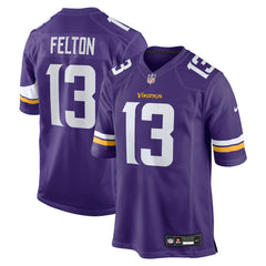 Nike Tai Felton Minnesota Vikings Team Game Jersey Purple