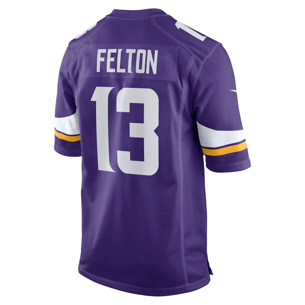 Nike Tai Felton Minnesota Vikings Team Game Jersey Purple