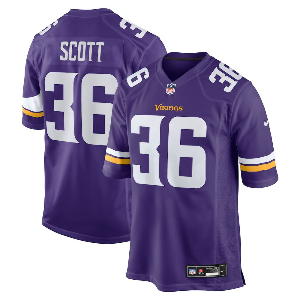 Nike Zavier Scott Minnesota Vikings Team Game Jersey Purple