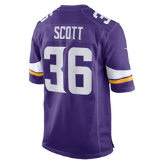 Nike Zavier Scott Minnesota Vikings Team Game Jersey Purple