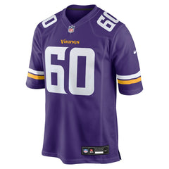 Nike Joe Huber Minnesota Vikings Team Game Jersey Purple
