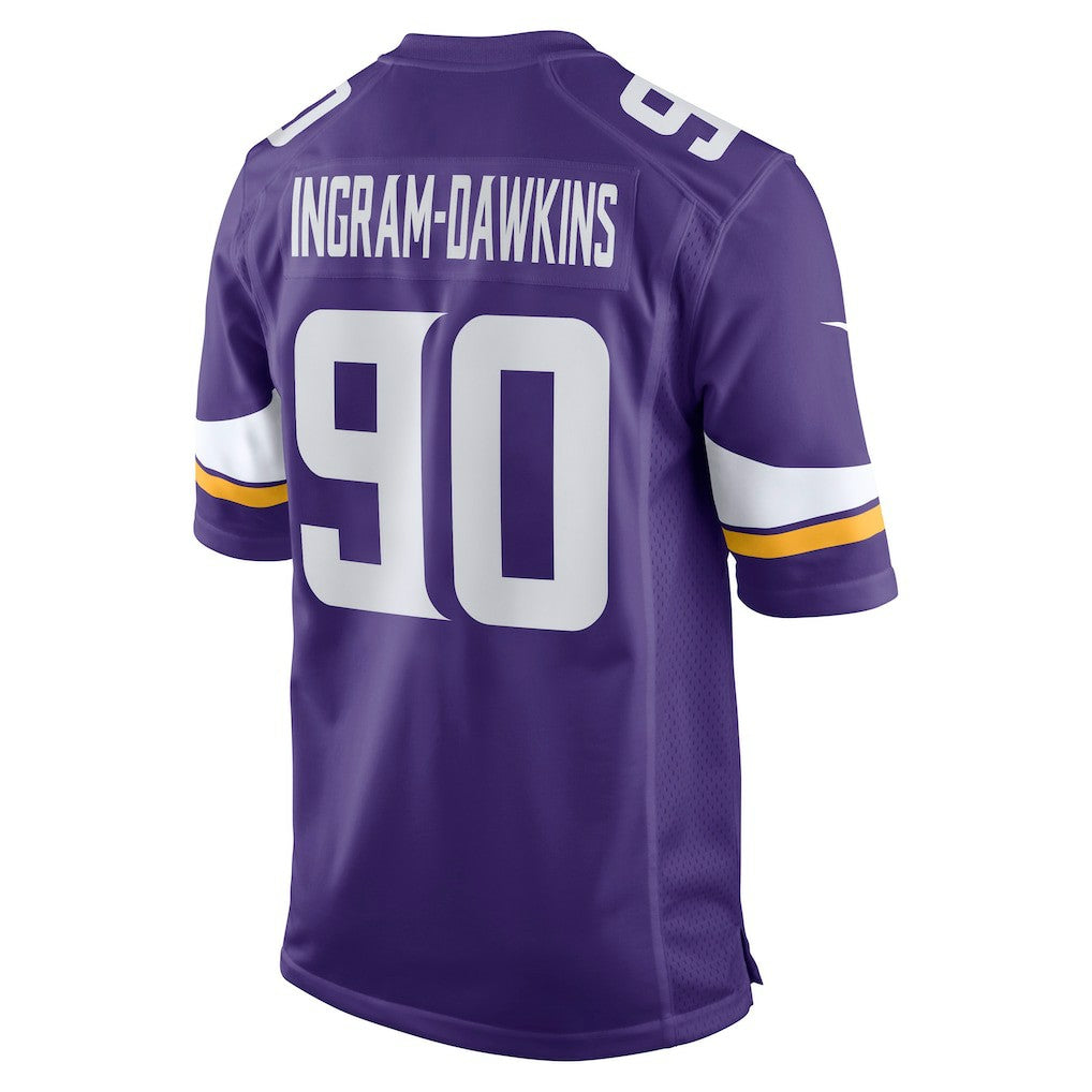 Nike Tyrion Ingram-Dawkins Minnesota Vikings Team Game Jersey Purple