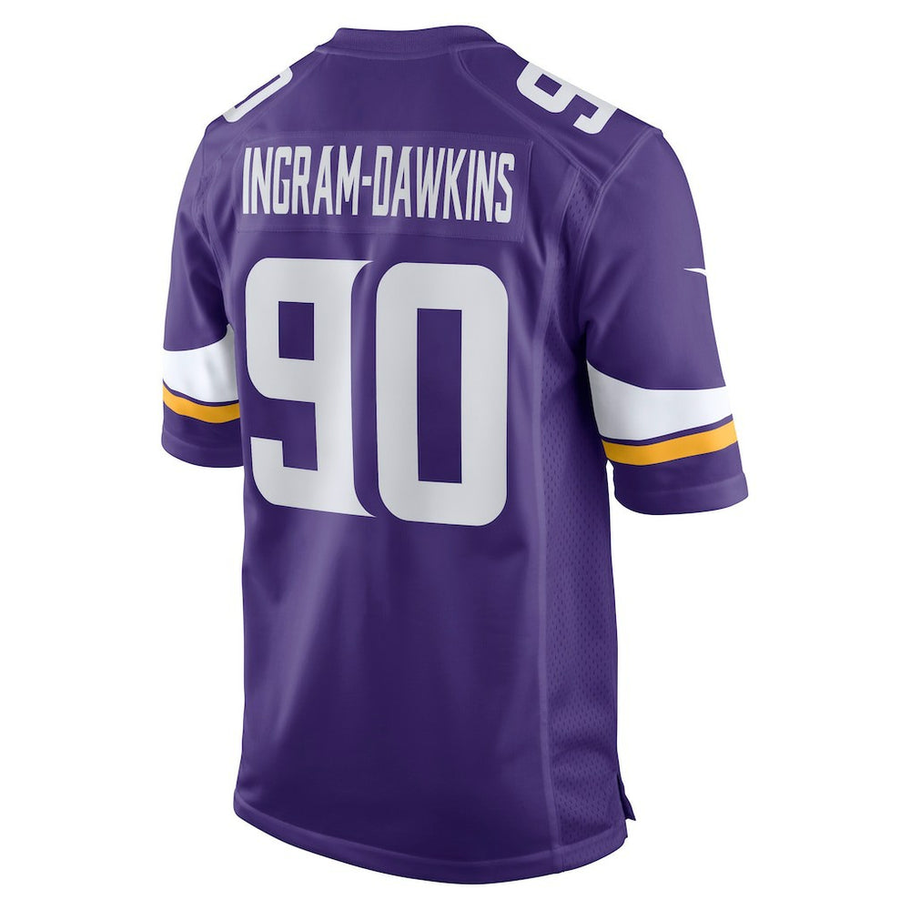 Nike Tyrion Ingram-Dawkins Minnesota Vikings Team Game Jersey Purple