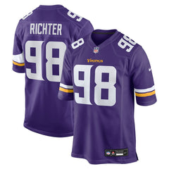 Nike Bo Richter Minnesota Vikings Team Game Jersey Purple