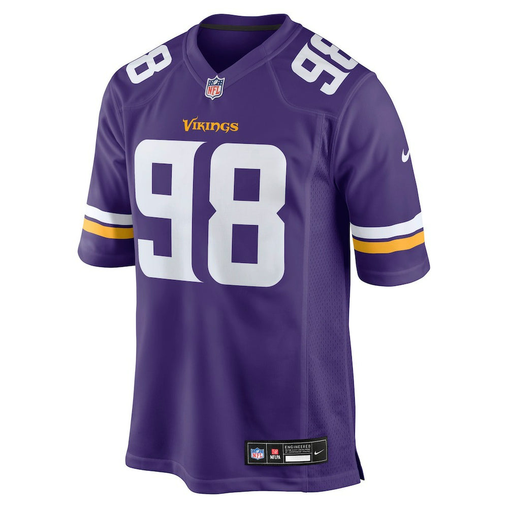 Nike Bo Richter Minnesota Vikings Team Game Jersey Purple