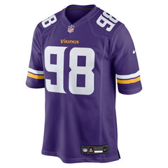 Nike Bo Richter Minnesota Vikings Team Game Jersey Purple