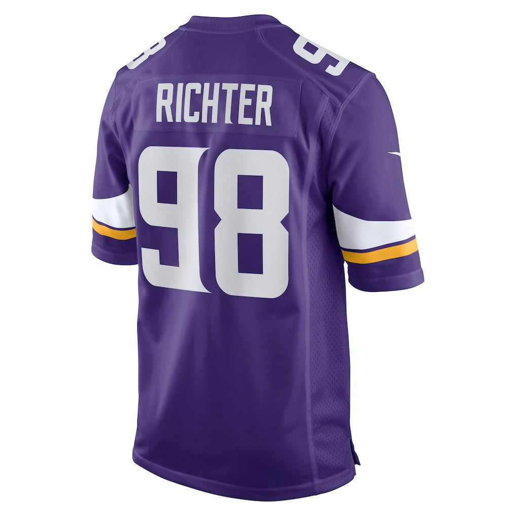 Nike Bo Richter Minnesota Vikings Team Game Jersey Purple