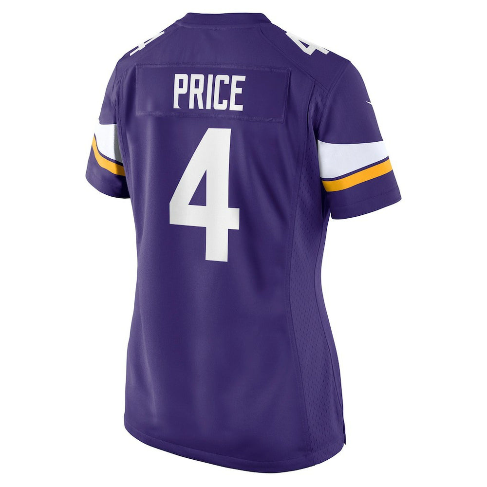 Nike Myles Price Minnesota Vikings Women's Team Game Jersey Purple