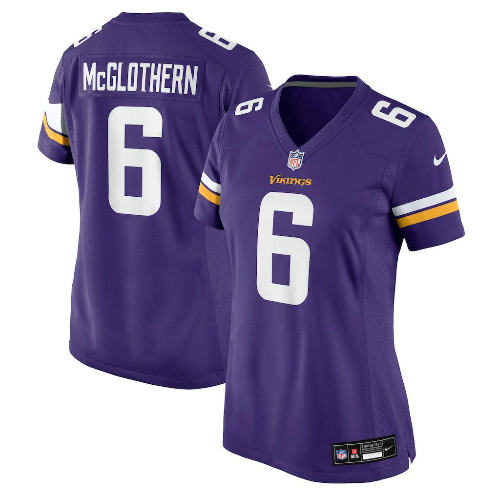 Nike Dwight McGlothern Minnesota Vikings Women's Team Game Jersey Purple