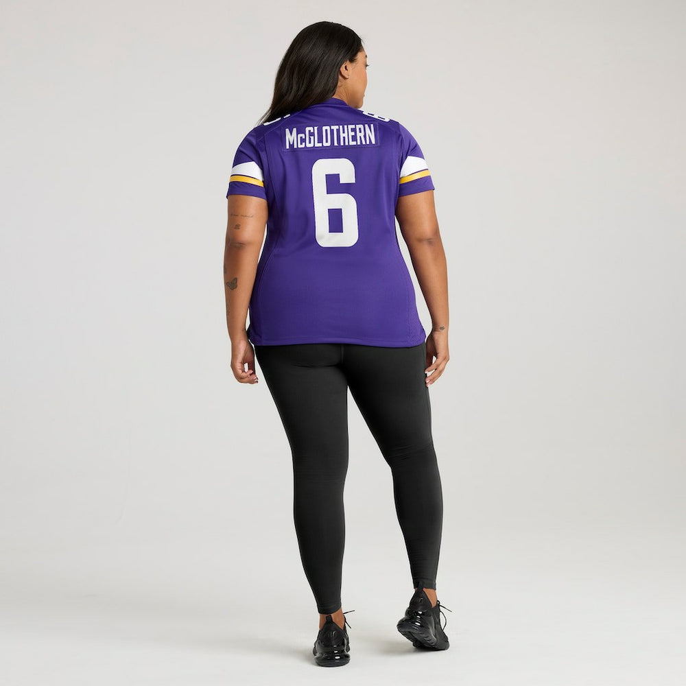 Nike Dwight McGlothern Minnesota Vikings Women's Team Game Jersey Purple