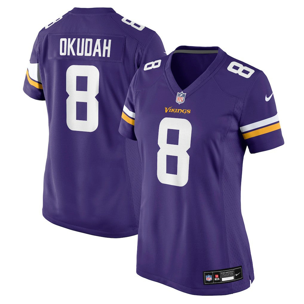 Nike Jeff Okudah Minnesota Vikings Women's Team Game Jersey Purple