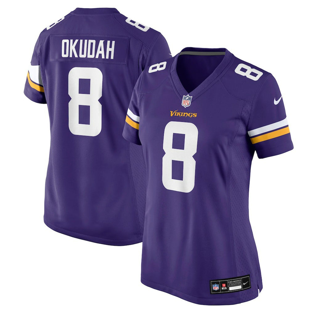 Nike Jeff Okudah Minnesota Vikings Women's Team Game Jersey Purple