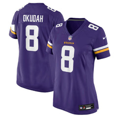 Nike Jeff Okudah Minnesota Vikings Women's Team Game Jersey Purple