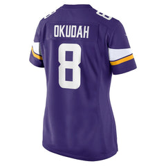 Nike Jeff Okudah Minnesota Vikings Women's Team Game Jersey Purple