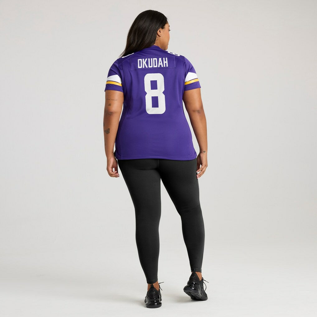 Nike Jeff Okudah Minnesota Vikings Women's Team Game Jersey Purple