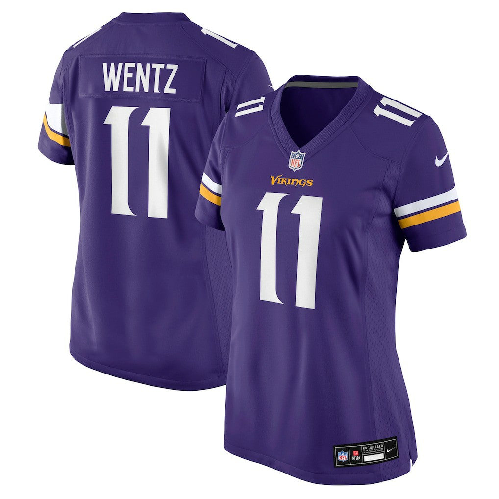 Nike Carson Wentz Minnesota Vikings Women's Team Game Jersey Purple