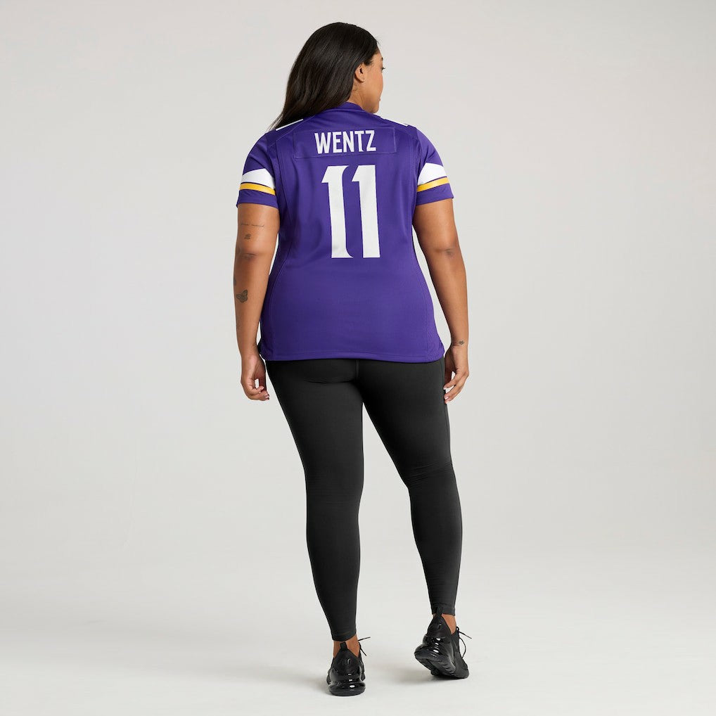 Nike Carson Wentz Minnesota Vikings Women's Team Game Jersey Purple