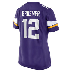 Nike Max Brosmer Minnesota Vikings Women's Team Game Jersey Purple
