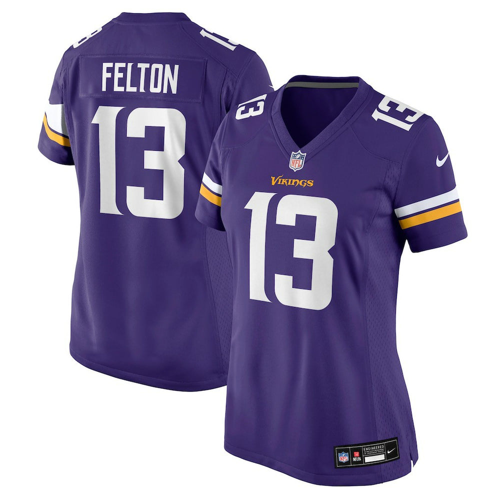 Nike Tai Felton Minnesota Vikings Women's Team Game Jersey Purple