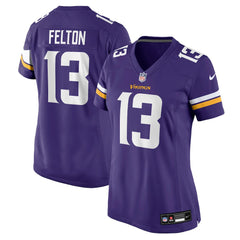 Nike Tai Felton Minnesota Vikings Women's Team Game Jersey Purple