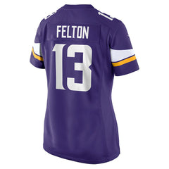 Nike Tai Felton Minnesota Vikings Women's Team Game Jersey Purple
