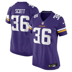 Nike Zavier Scott Minnesota Vikings Women's Team Game Jersey Purple