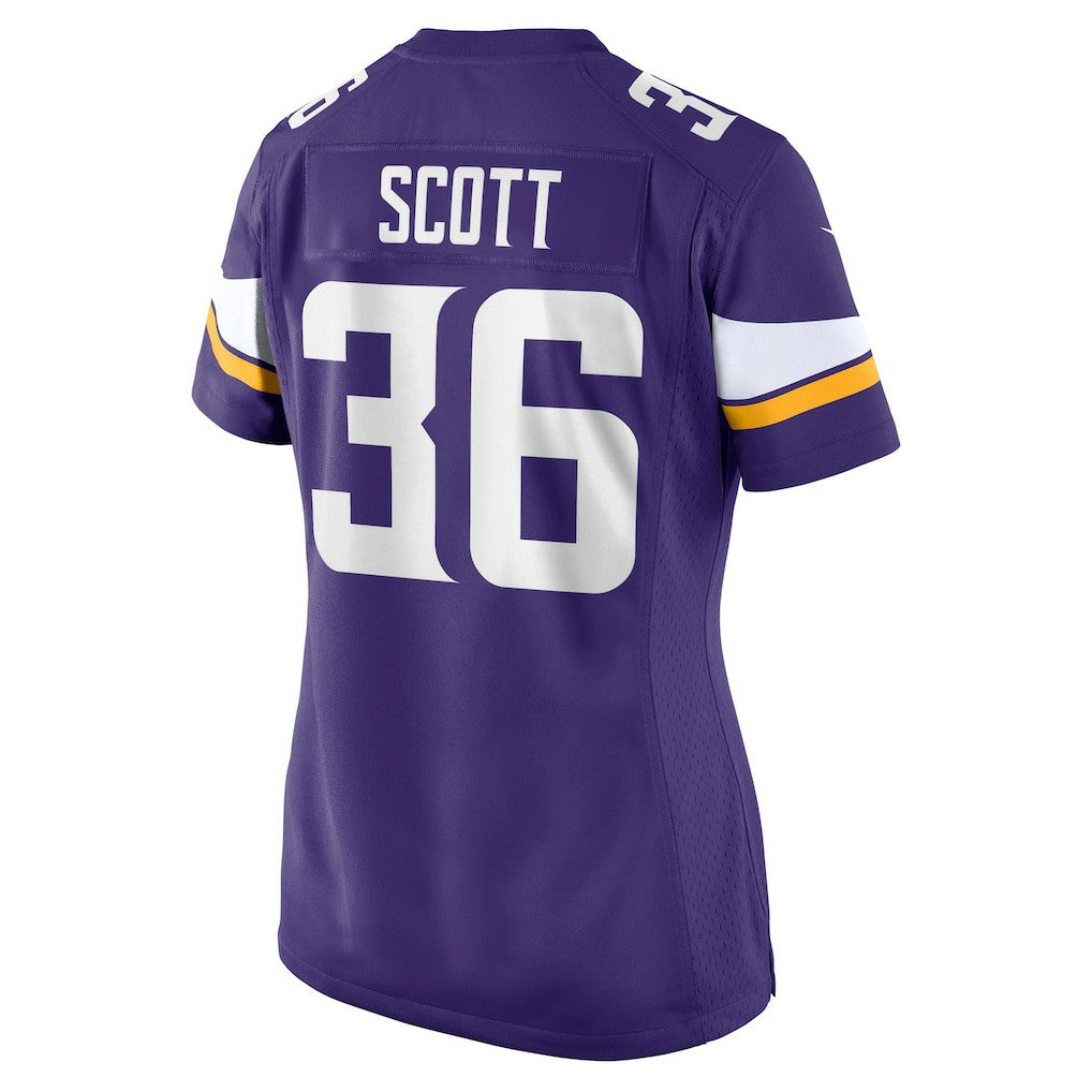 Nike Zavier Scott Minnesota Vikings Women's Team Game Jersey Purple